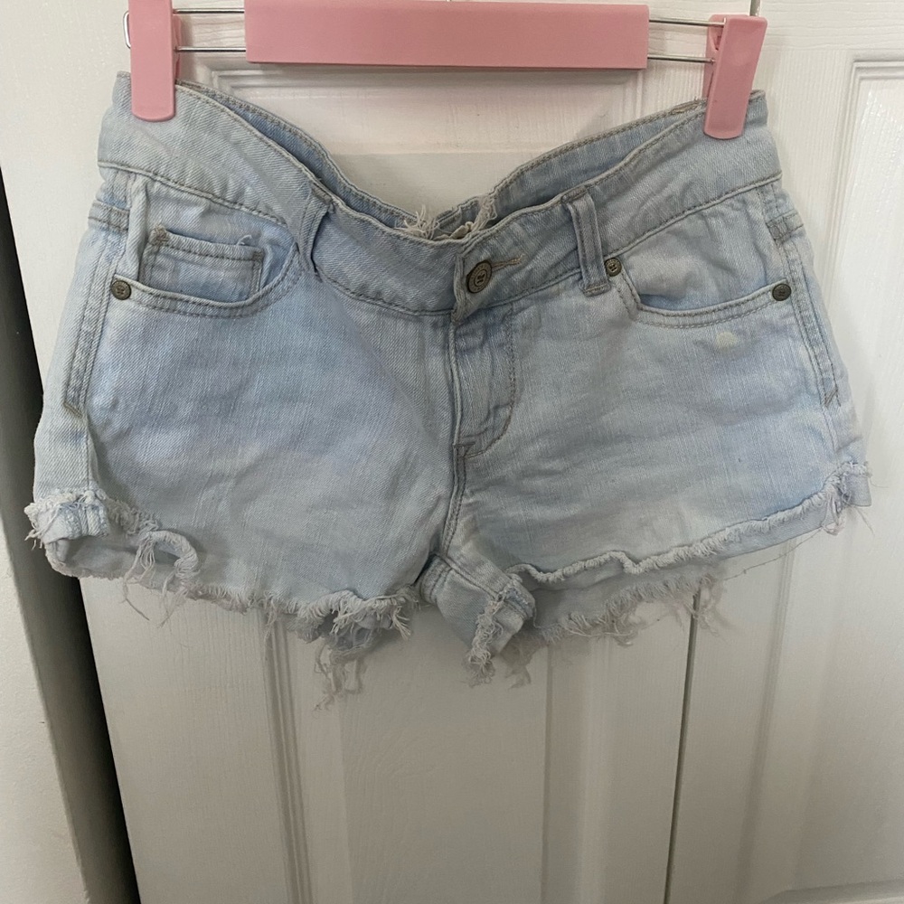 Altar'd State Light Wash Jean Shorts